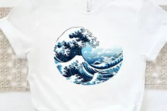Japanese Kanagawa Wave PNG Clipart Product Image 3