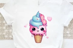Artistic Drawing Kawaii Ice Cream PNG Clipart Product Image 2