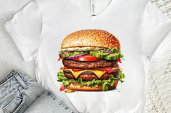 Big Hamburgers Sublimation PNG Clipart Product Image 3