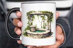 Stone Wells and Vines PNG Clipart Product Image 3