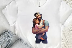 Dad and Daughter Father's Day PNG Clipart Product Image 3
