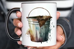 Watercolor Paint Bucket PNG Clipart Product Image 3