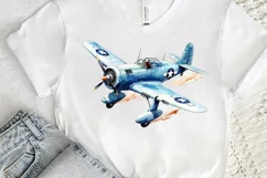 Fighter Aircraft Watercolor PNG Clipart Product Image 3