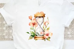 Hourglass Flower Watercolor PNG Clipart Product Image 2