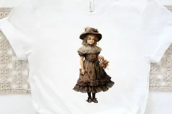 Victorian Little Girl PNG Clipart Product Image 3