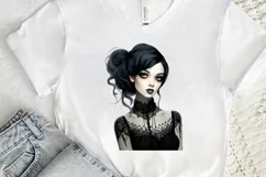 Gothic Fashion Girl PNG Clipart Product Image 3