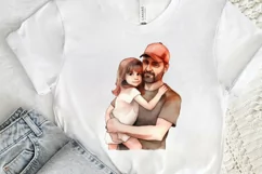 Dad and Daughter Father's Day PNG Clipart Product Image 3