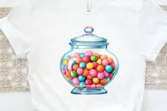 Fancy Clear Glass Candy Jar PNG Clipart Product Image 2