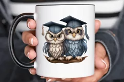 Graduation Owl Friends Sublimation PNG Clipart Product Image 3