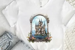 Fairy Castle Window Sublimation PNG Clipart Product Image 3