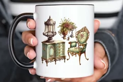 Watercolor Victorian Furniture png clipart Product Image 3
