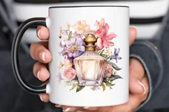 Vintage Perfume Bottles Watercolor PNG Clipart Product Image 3