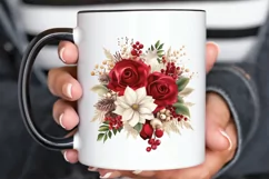 Christmas Flower Bouquet PNG Clipart Product Image 3