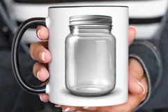 Watercolor Mason Jar PNG Clipart Product Image 3
