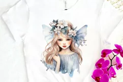 Winter Fairy Watercolor PNG Clipart Product Image 3