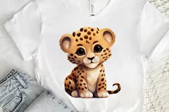 Cute Happy Baby Animal Sublimation PNG Clipart Product Image 3