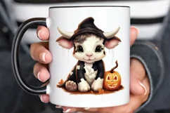 Baby Cow For Halloween Sublimation PNG Clipart Product Image 3