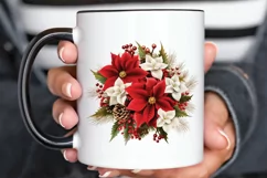 Christmas Flower Bouquet PNG Clipart Product Image 3