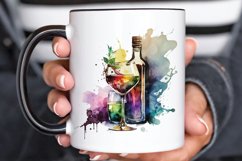 Watercolor Alcohol clipart png clipart Product Image 3