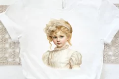 Victorian Little Girl PNG Clipart Product Image 3