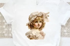 Victorian Little Girl PNG Clipart Product Image 3