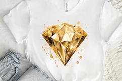 Birthday Queen Gold Sublimation PNG Clipart Product Image 3