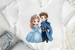 Cute Snow Princess and Prince PNG Clipart Product Image 3
