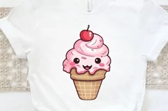 Artistic Drawing Kawaii Ice Cream PNG Clipart Product Image 3