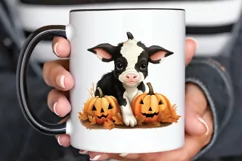 Baby Cow For Halloween Sublimation PNG Clipart Product Image 3