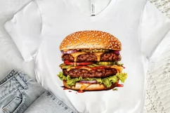 Big Hamburgers Sublimation PNG Clipart Product Image 3