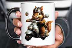 Squirrel Riding A Motorbike PNG Clipart Product Image 3