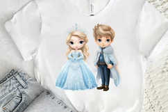 Cute Snow Princess and Prince PNG Clipart Product Image 3