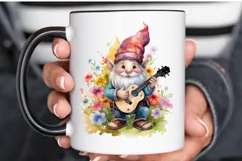 Watercolor Rockstar Gnome PNG Clipart Product Image 3