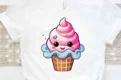 Artistic Drawing Kawaii Ice Cream PNG Clipart Product Image 3
