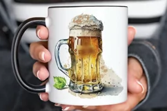 Watercolor Beer clipart png clipart Product Image 3