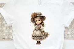 Victorian Little Girl PNG Clipart Product Image 3