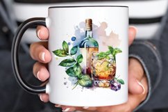 Watercolor Alcohol clipart png clipart Product Image 3