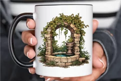 Stone Wells and Vines PNG Clipart Product Image 3