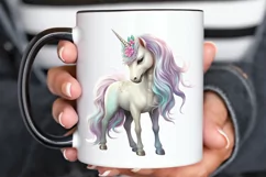 Fairy Unicorn Sublimation PNG Clipart Product Image 3