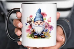 Watercolor Rockstar Gnome PNG Clipart Product Image 3