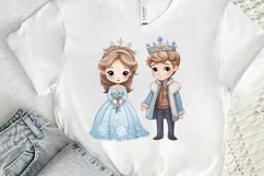 Cute Snow Princess and Prince PNG Clipart Product Image 3
