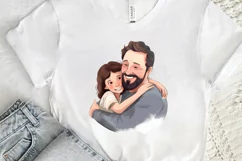 Dad and Daughter Father's Day PNG Clipart Product Image 3