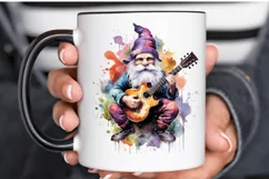 Watercolor Rockstar Gnome PNG Clipart Product Image 3