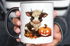 Baby Cow For Halloween Sublimation PNG Clipart Product Image 3