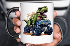 Dinosaur Monster Truck PNG Clipart Product Image 3