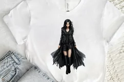 Gothic Fashion Girl PNG Clipart Product Image 3