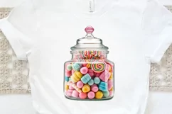 Fancy Clear Glass Candy Jar PNG Clipart Product Image 2
