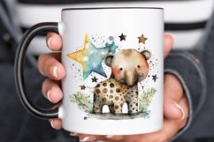 Watercolor cute animal superstar PNG Clipa Product Image 3