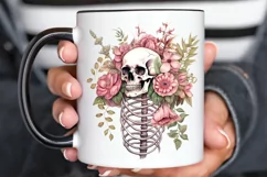 Floral Skeletons Sublimation PNG Clipart Product Image 3