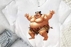 Funny Japanese Sumo Wrestler PNG Clipart Product Image 3
